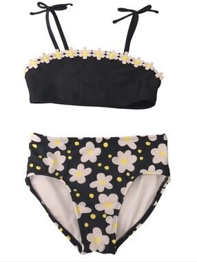 Girls Daisy Two Piece Swimsuit (Size S/6/7)